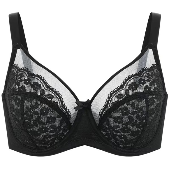 Other - NWT Lacsper Daisy Bra Floral Lace Unlined Full Coverage Underwire size 36C